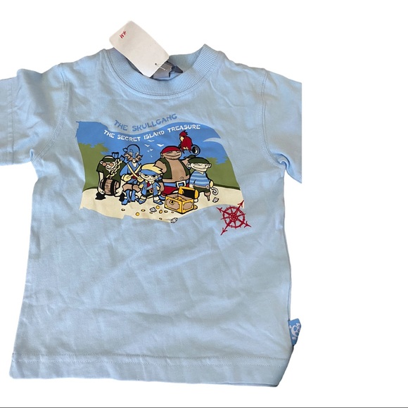 NWT H&M Pirate Themed SHIRTS Tops 18 months Lot of 2 - Picture 2 of 4